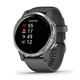 Garmin 010-02174-01 vivoactive 4, GPS Smartwatch, Features Music, Body Energy Monitoring, Animated Workouts, Pulse Ox Sensors...