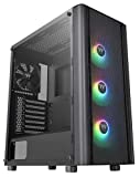 Thermaltake V250 TG ARGB Air - Mesh Front Panel ATX Mid Tower Chasses with 3 Pre-Installed M/B Sync ARGB Front Fans and 1...