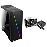 AeroCool Cylon RGB Mid Tower, Black & Thermaltake Smart 500W 80+ White Certified PSU, Continuous Power with 120mm Ultra Quiet...