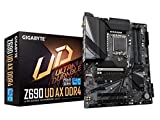 GIGABYTE Z690 UD AX DDR4 (LGA 1700/ Intel Z690/ ATX/ DDR4/ Triple M.2/ PCIe 5.0/ USB 3.2 Gen2X2/ Type-C/WiFi 6/2.5GbE...