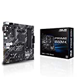ASUS Prime B550M-K AMD AM4 Zen 3 Ryzen 5000 & 3rd Gen Ryzen Micro-ATX Motherboard (PCIe 4.0, ECC Memory, 1Gb LAN, Dual M.2,...