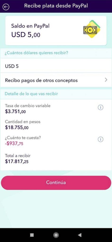 Retiro Fondos PayPal