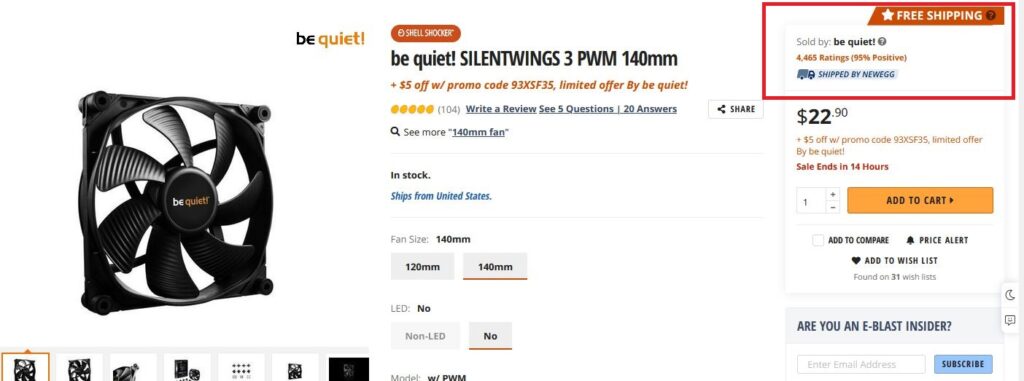 Producto vendido por un tercero