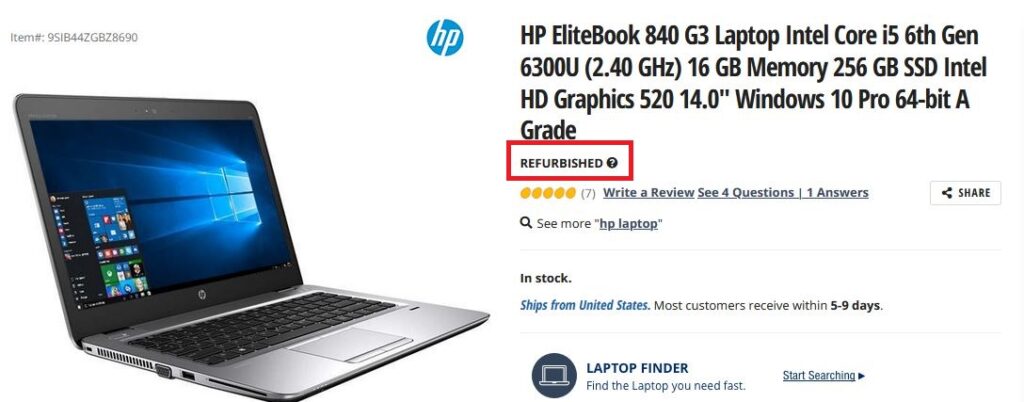 Producto reacondicionado