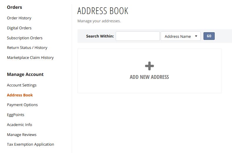 Agregar dirección en newegg