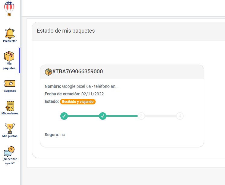 Seguimiento de paquetes con ByOrderBox