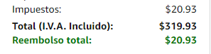 Devolución de taxes