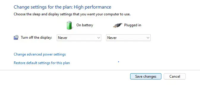 Cambiar configuración